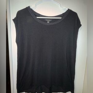 Banana Republic Tops Women M Black Knit Lot 2 Short Sleeve Long Sleeve Basic